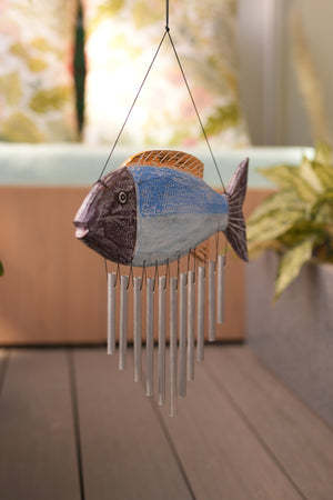 TIMBER KALA’S CELESTIAL FISH CHIMES FOR OUTDOORS