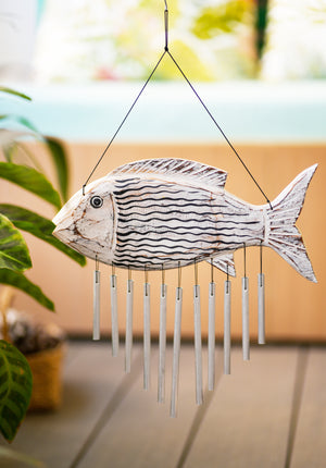 TIMBER KALA’S CELESTIAL FISH CHIMES FOR OUTDOORS