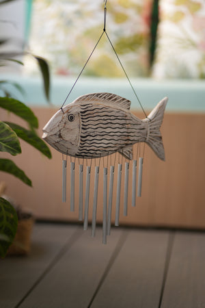 TIMBER KALA’S CELESTIAL FISH CHIMES FOR OUTDOORS