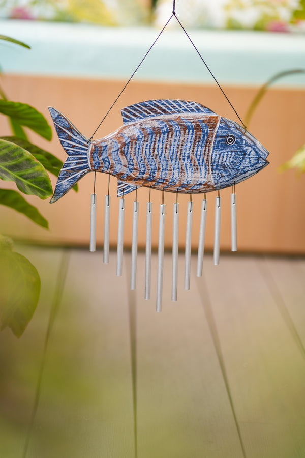 TIMBER KALA’S CELESTIAL FISH CHIMES FOR OUTDOORS