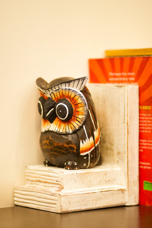 TIMBER KALA'S OWL BOOKENDS FOR DECOR